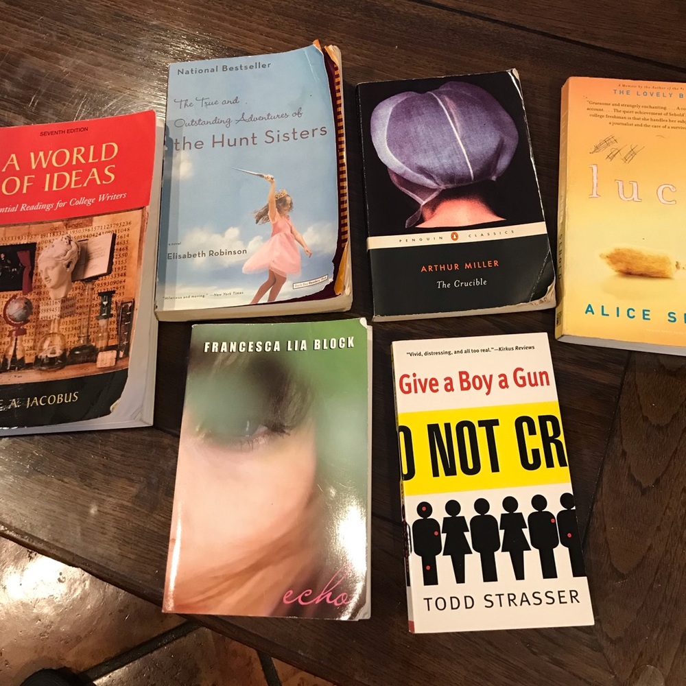 SIX SOFT COVERED BOOKS